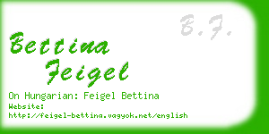 bettina feigel business card